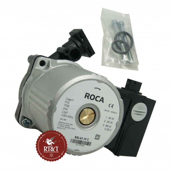 Pompa circolatore Roca NBL43-15C	per Victoria 20, Victoria 20/20, Victoria 20/20F, Victoria 20/20T 122070290