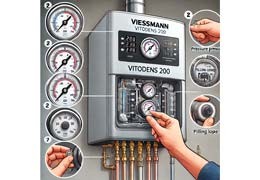 Come aumentare pressione acqua caldaia Viessmann vitodens 200